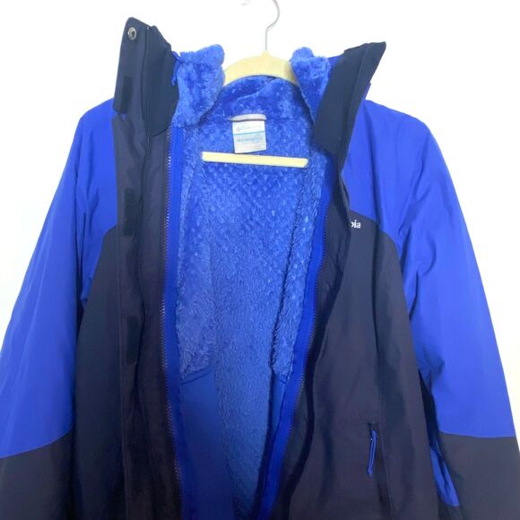 Columbia Womens Blue Bugaboo™ II Fleece Interchange Colorblock Gorpcore Jacket M - Picture 10 of 16
